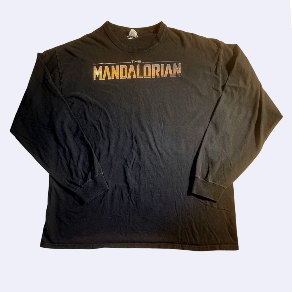 Star Wars The Mandalorian Long Sleeve Graphic T-Shirt Black 2XL -990